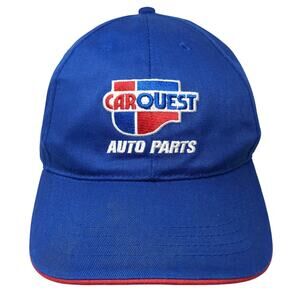 Car Quest Auto Parts Strapback Baseball Cap Blue One Size Adjustable Embroidered